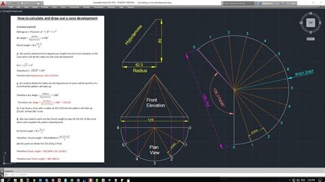 development of a cone sheet metal|sheet metal cone formula.